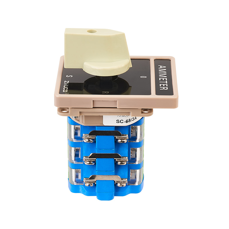 Interruptor de fase de amperímetro de tres secciones ZHUCO SC-68/3A 0RST