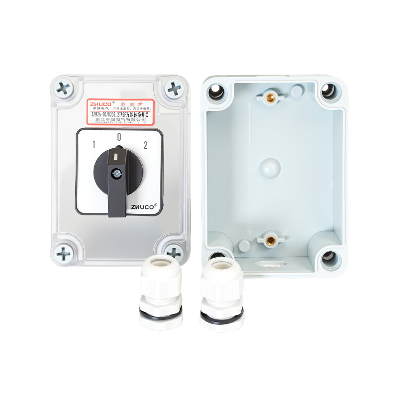 ZHUCO SZW26-20/D202.2TWBF 1-0-2 interruptor de cambio de tres posiciones y 2 secciones