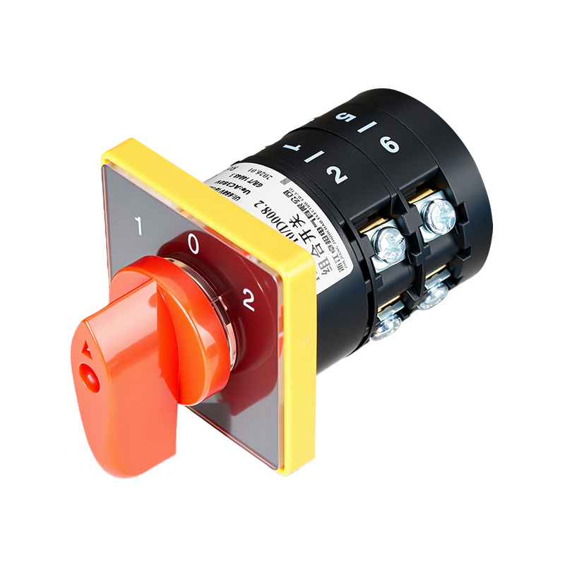 ZHUCO HZ5B-10/D008.2 1-0-2 Interruptor combinado de tres posiciones y dos secciones