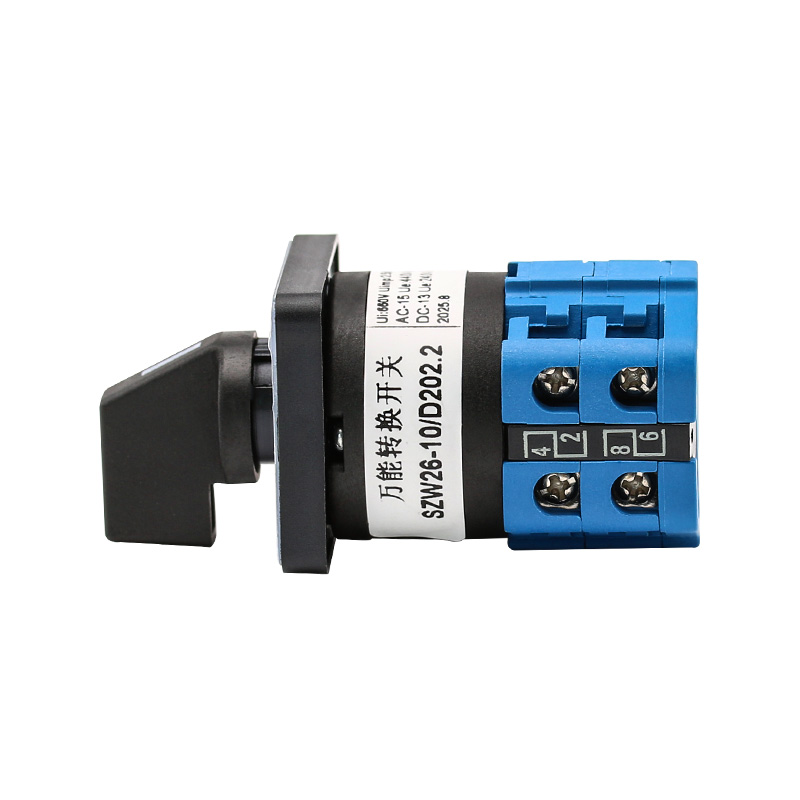 ZHUCO SZW26-10/D202.2 1-0-2 Interruptor de cambio de tres posiciones y dos secciones