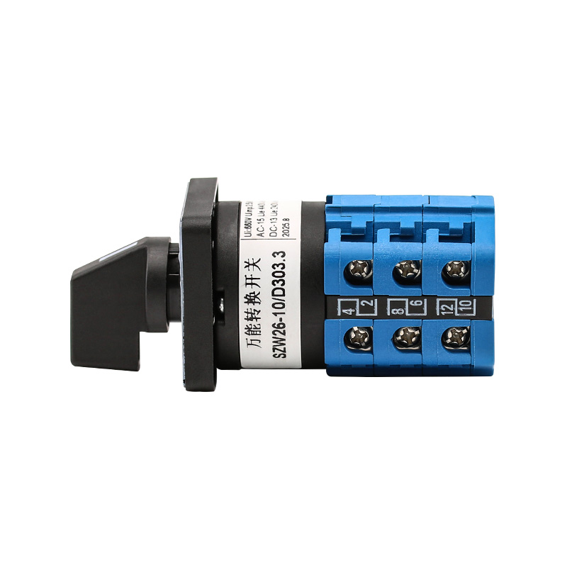 ZHUCO SZW26-10/D303.3 1-0-2 Interruptor de cambio de tres posiciones y tres secciones