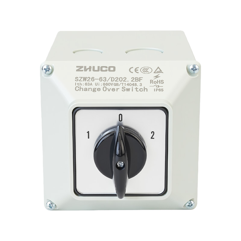 Interruptor de transferencia de protección IP65 de alta corriente ZHUCO SZW26-63/D202.2BF