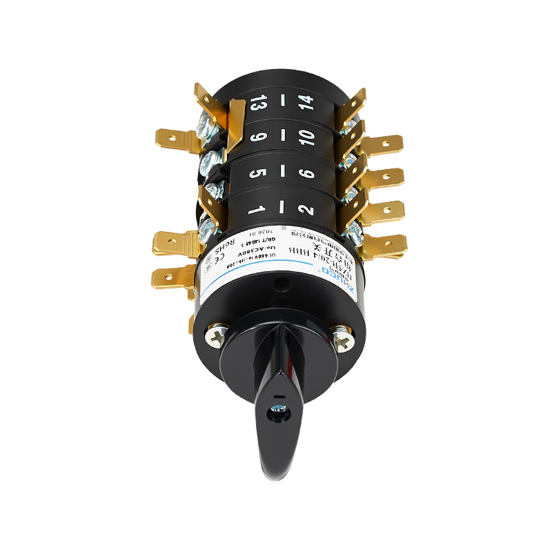 ZHUCO HZ5B-204.Interruptor combinado BBB 0-1-2-3-4-5-6 de 7 posiciones y 4 secciones