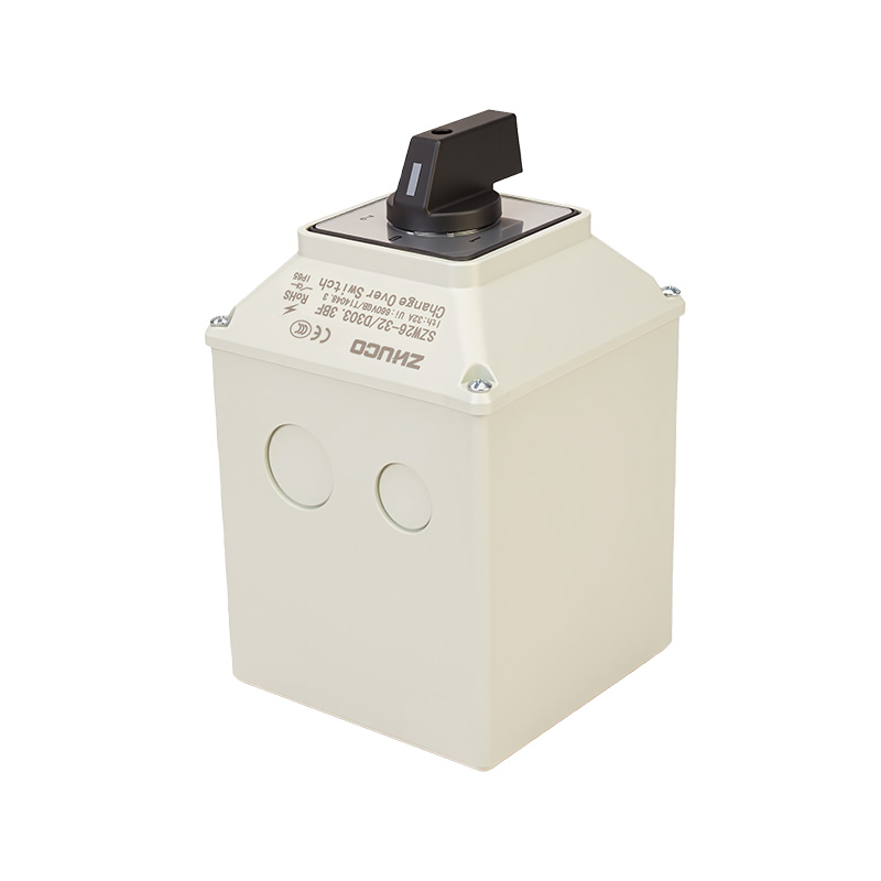 ZHUCO SZW26-32/D303.BF 1-0-2 Interruptor de cambio de tres secciones y 3 posiciones con caja protectora