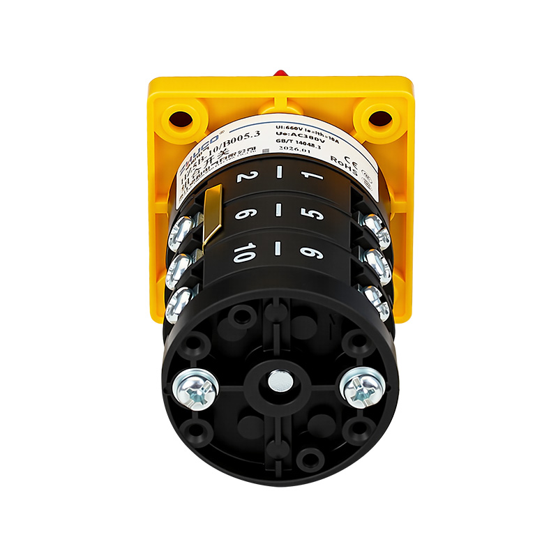 ZHUCO HZ5B-10/B005.3 1-0-2 Interruptor combinado de reinicio automático de tres posiciones y tres secciones