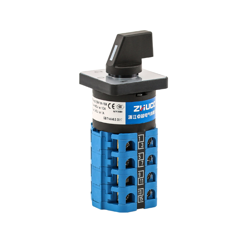 ZHUCO SZW26-10/D404.4 1-0-2 Interruptor de cambio de tres posiciones y cuatro secciones