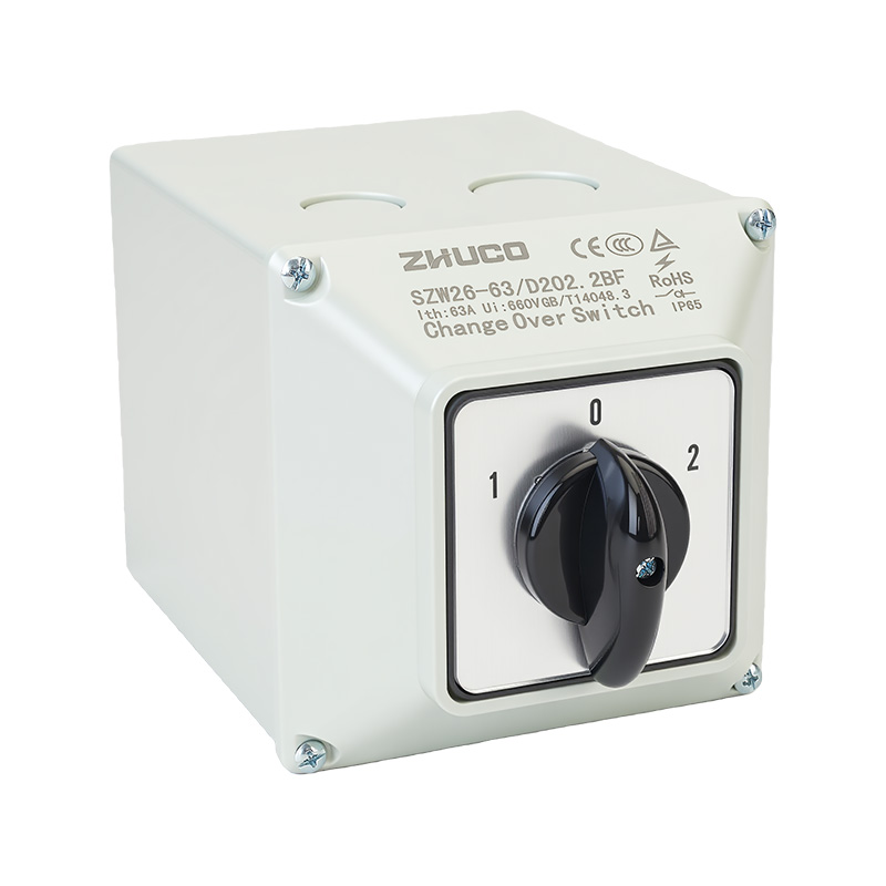 Interruptor de transferencia de protección IP65 de alta corriente ZHUCO SZW26-63/D202.2BF