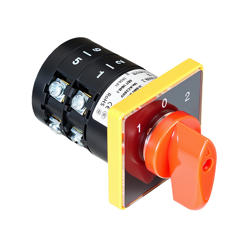 ZHUCO HZ5B-10/D008.2 1-0-2 Interruptor combinado de tres posiciones y dos secciones