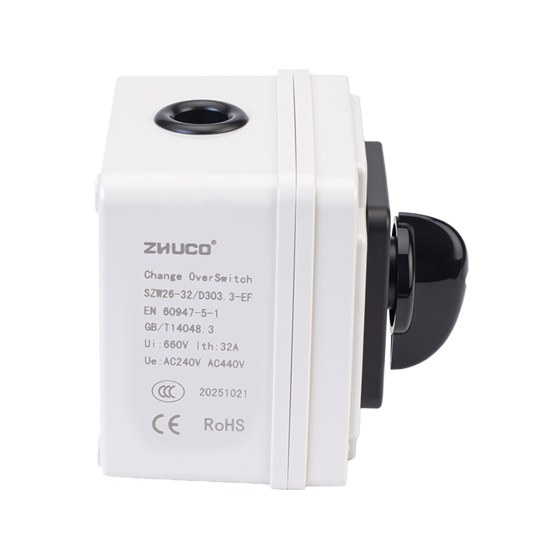 Interruptor de cambio protegido IP65 de tres circuitos ZHUCO SZW26-32/D303.3EF
