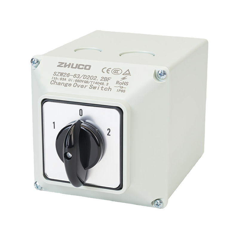 Interruptor de transferencia de protección IP65 de alta corriente ZHUCO SZW26-63/D202.2BF