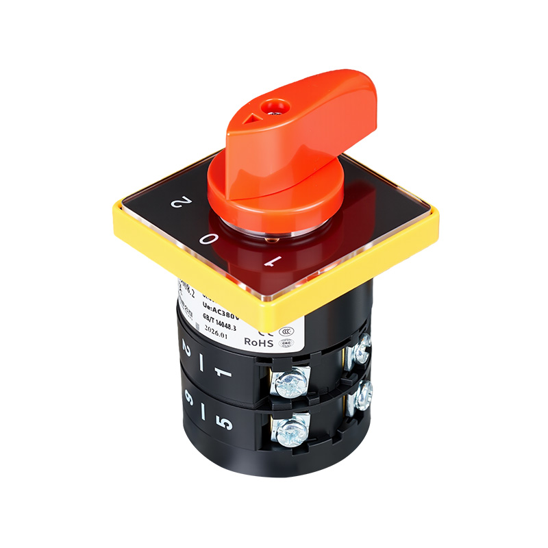 ZHUCO HZ5B-10/D008.2 1-0-2 Interruptor combinado de tres posiciones y dos secciones