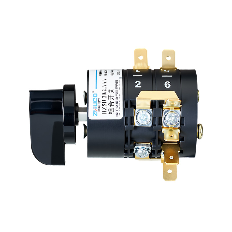 ZHUCO HZ5B-20/2.AAA 1-0-2 Interruptor combinado de tres posiciones y dos secciones