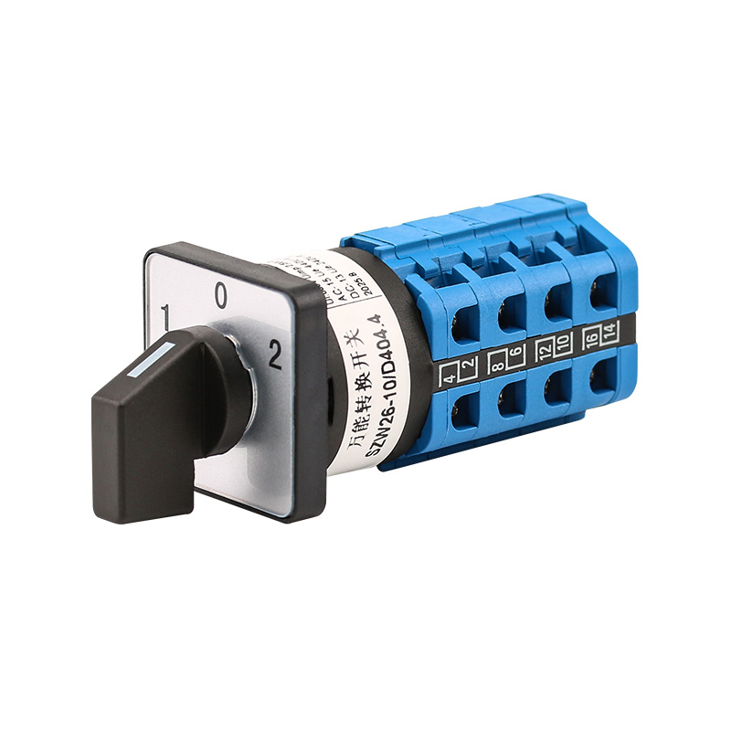 ZHUCO SZW26-10/D404.4 1-0-2 Interruptor de cambio de tres posiciones y cuatro secciones
