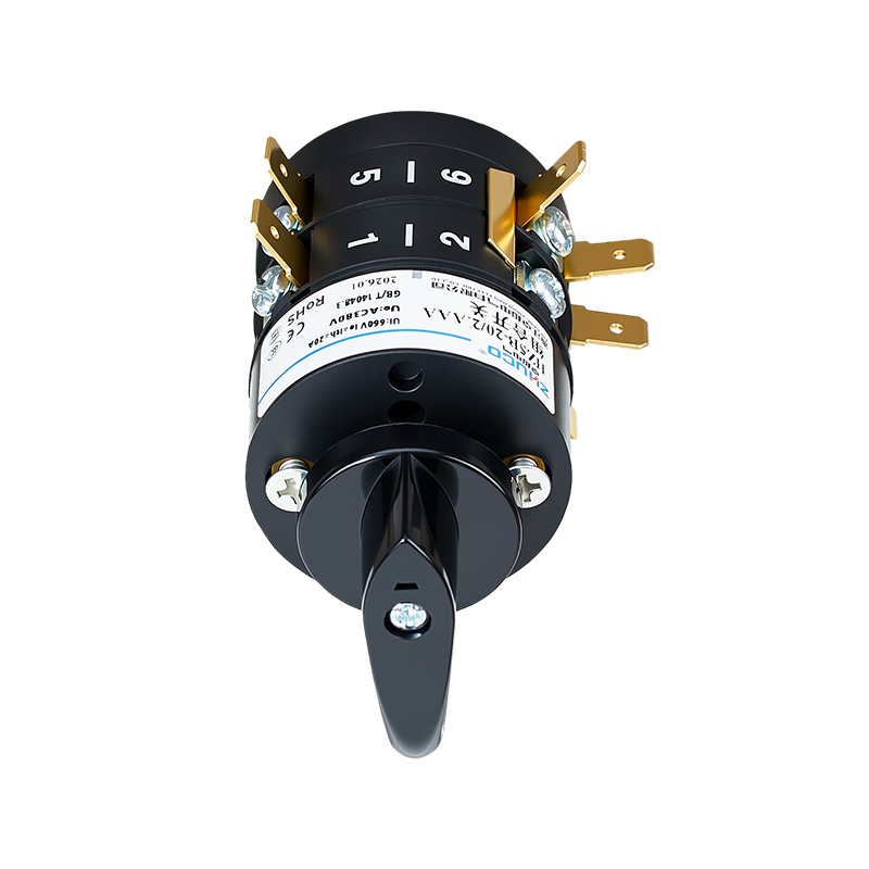 ZHUCO HZ5B-20/2.AAA 1-0-2 Interruptor combinado de tres posiciones y dos secciones