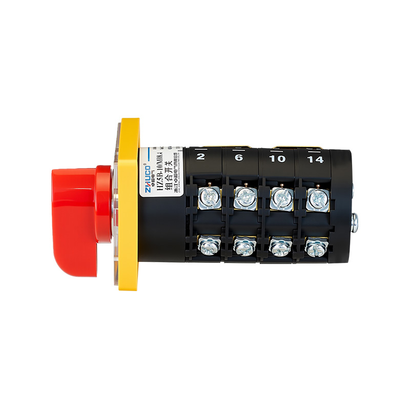 ZHUCO HZ5B-10/M08.4 Interruptor combinado de tres posiciones y cuatro secciones de velocidad rápida/lenta