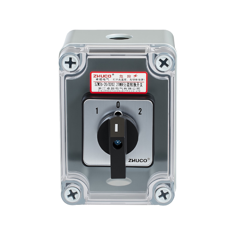 ZHUCO SZW26-20/D202.2TWBF 1-0-2 interruptor de cambio de tres posiciones y 2 secciones