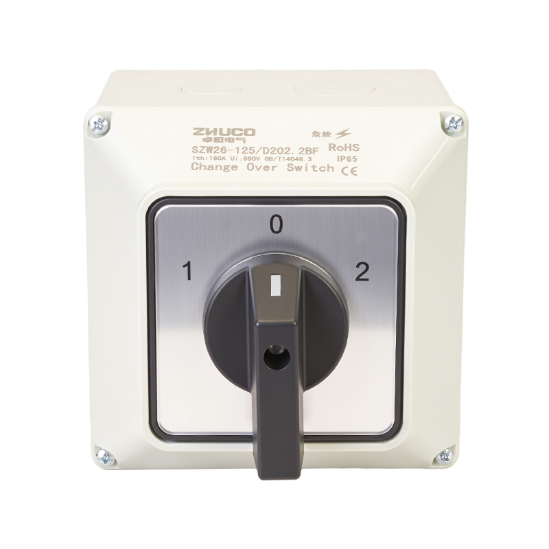 Interruptor de transferencia de protección IP65 de alta corriente ZHUCO SZW26-125/D202.2BF