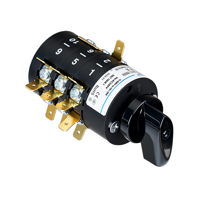 ZHUCO HZ5B-20/3.BBB 1-0-2-3-4-5-6-7 Interruptor combinado de tres secciones y ocho posiciones