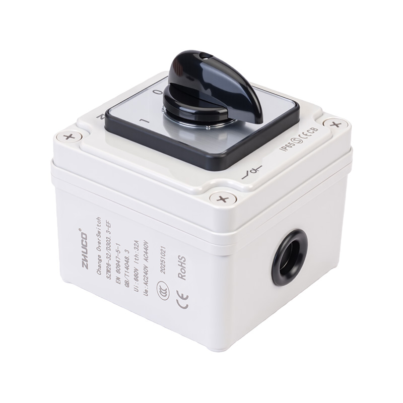 Interruptor de cambio protegido IP65 de tres circuitos ZHUCO SZW26-32/D303.3EF