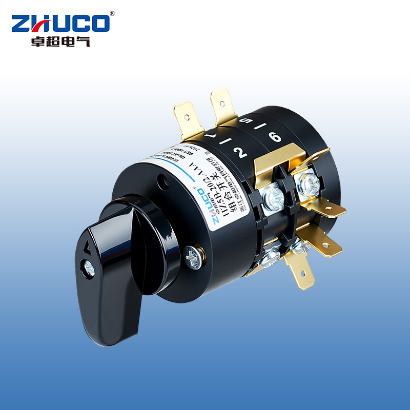 ZHUCO HZ5B-20/2.AAA 1-0-2 Interruptor combinado de tres posiciones y dos secciones