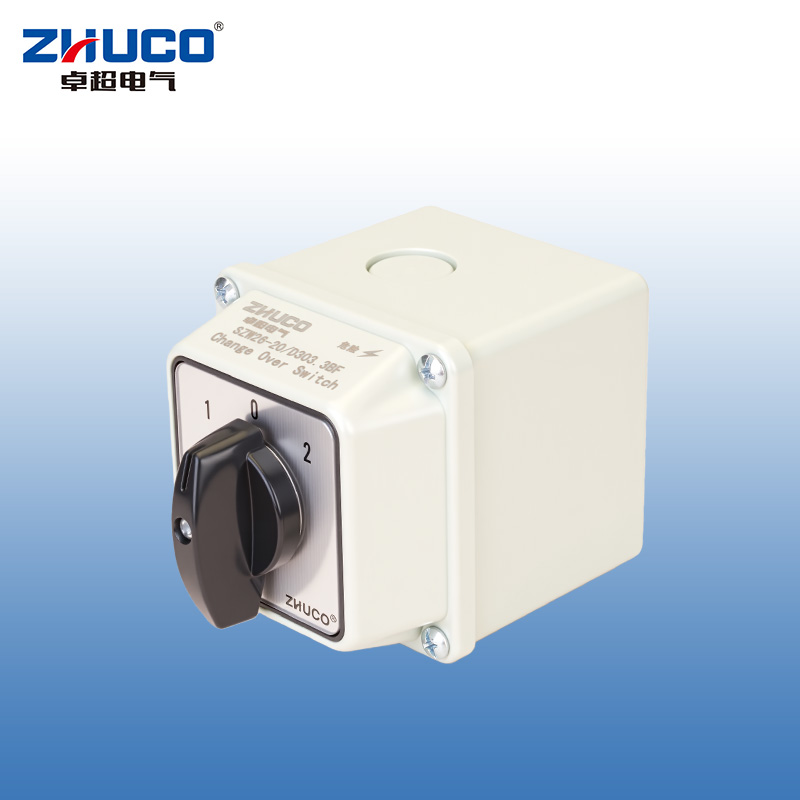 Interruptor de cambio de tres circuitos protegido IP65 ZHUCO SZW26-20/D303.3BF