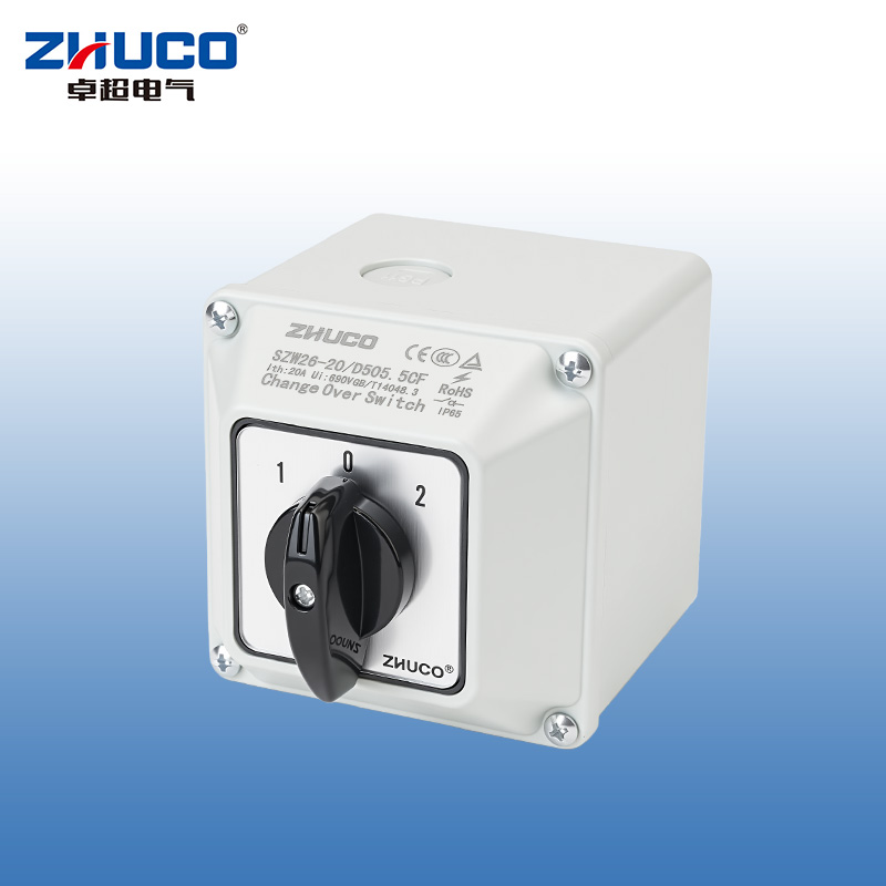 Interruptor de cambio protegido IP65 multicircuito ZHUCO SZW26-20/D505.5CF