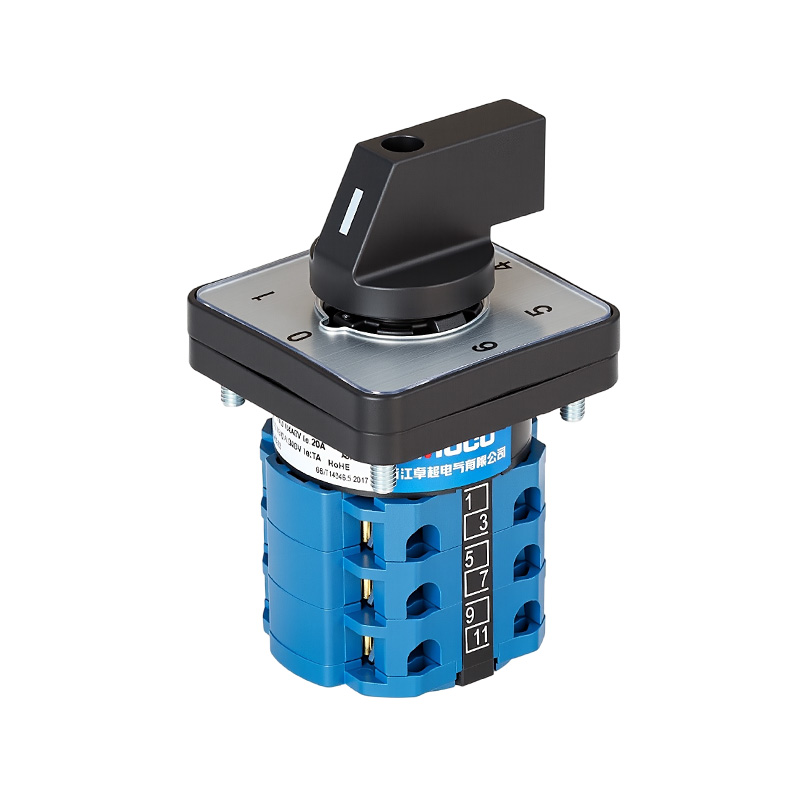 ZHUCO SZW26-20/0-6.3 0-1-2-3-4-5-6 Interruptor de cambio de tres secciones y siete posiciones