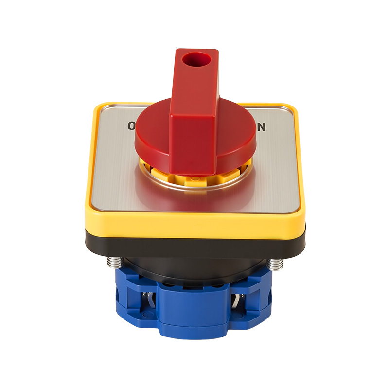 ZHUCO SZW26-20/D101.1 Panel plateado manija roja ON-OFF-ON Interruptor de cambio de sección única de tres posiciones