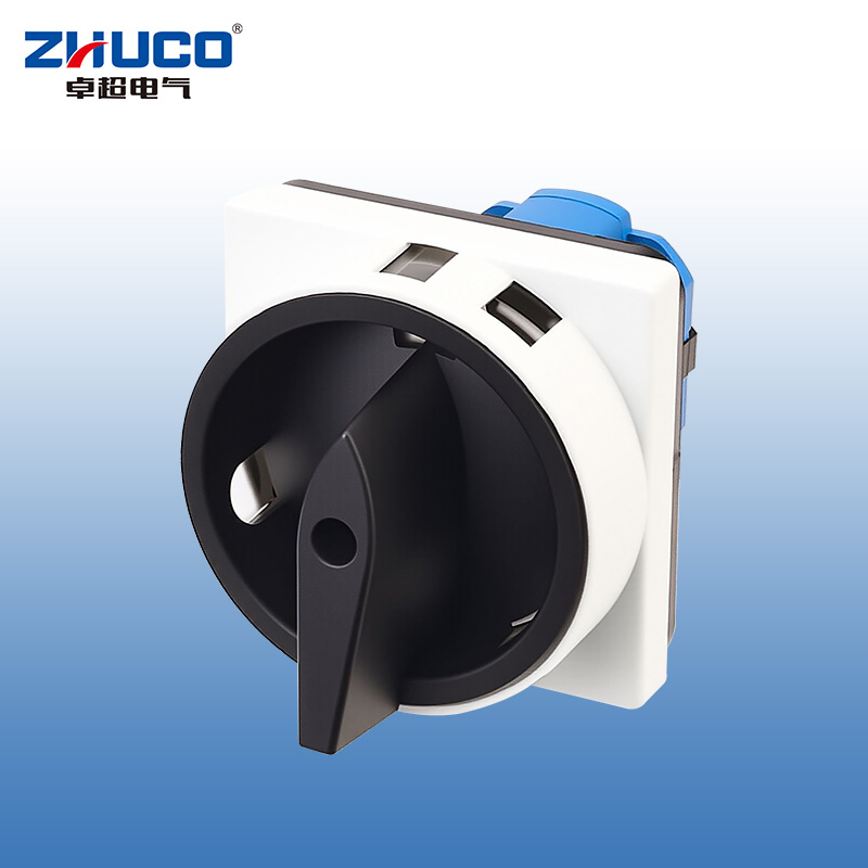 ZHUCO SZW26-20/2GS Gris-negro APAGADO ENCENDIDO Interruptor de encendido de dos posiciones y dos secciones