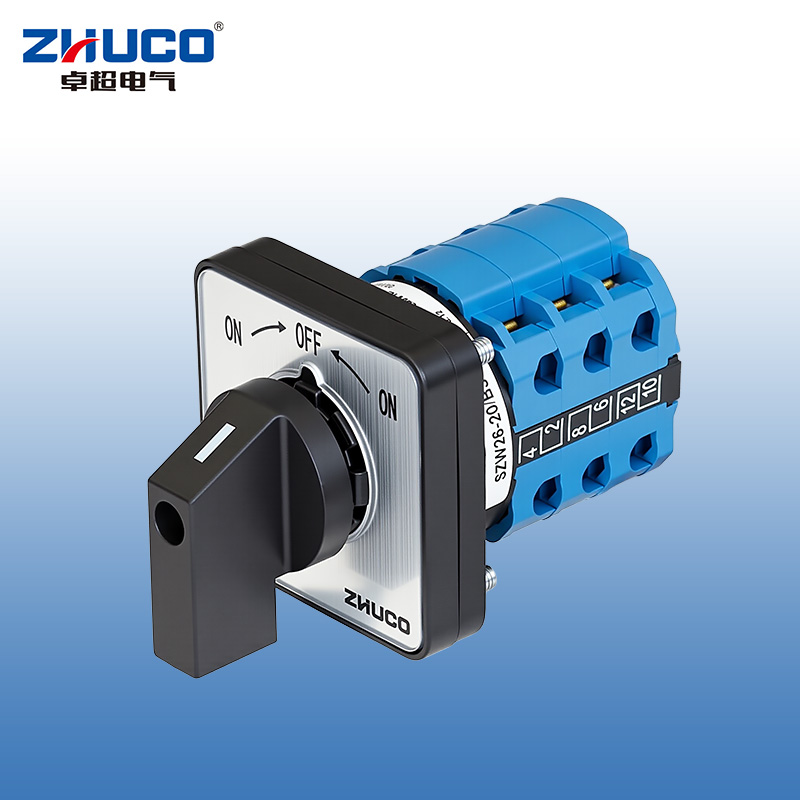 ZHUCO SZW26-20/B303.3 ENCENDIDO-APAGADO-ENCENDIDO Interruptor de conmutación de tres posiciones y tres secciones con reinicio automático