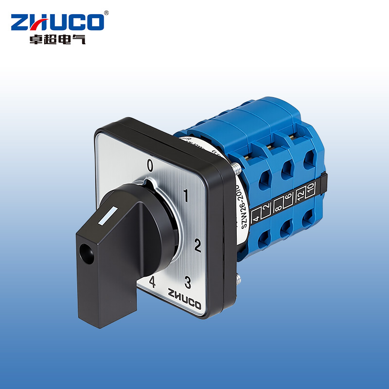 ZHUCO SZW26-20/0-6.3 0-1-2-3-4-5-6 Interruptor de cambio de tres secciones y siete posiciones