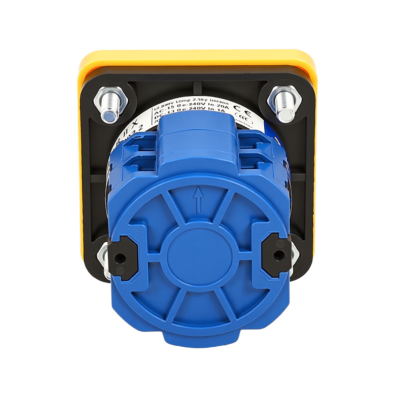 ZHUCO SZW26-20/D202.2 Panel amarillo manija roja 1-0-2 interruptor de cambio de dos secciones y tres posiciones