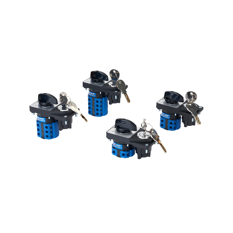 ZHUCO SZW26-20/D101.1YS Interruptor de cambio de sección única de tres posiciones con cerradura electrónica