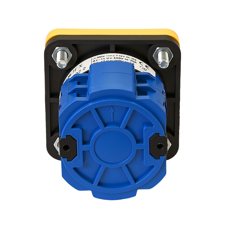 ZHUCO SZW26-20D/202.2 Manija roja con panel plateado 1-0-2 Interruptor de cambio de dos secciones y tres posiciones