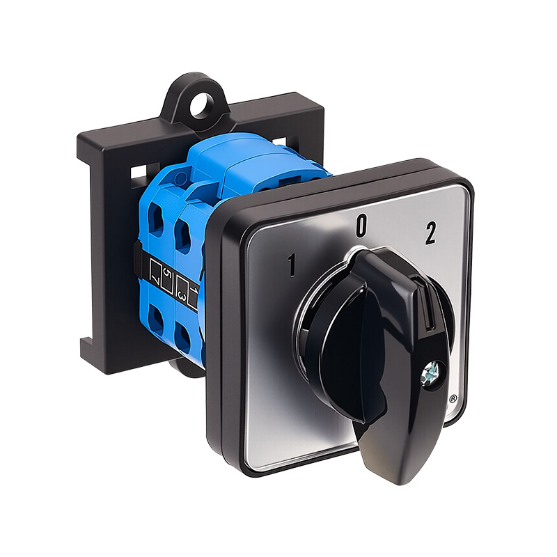 ZHUCO SZW26-20 D202.2-B11R Interruptor de cambio de montaje de riel DIN de dos secciones y tres posiciones