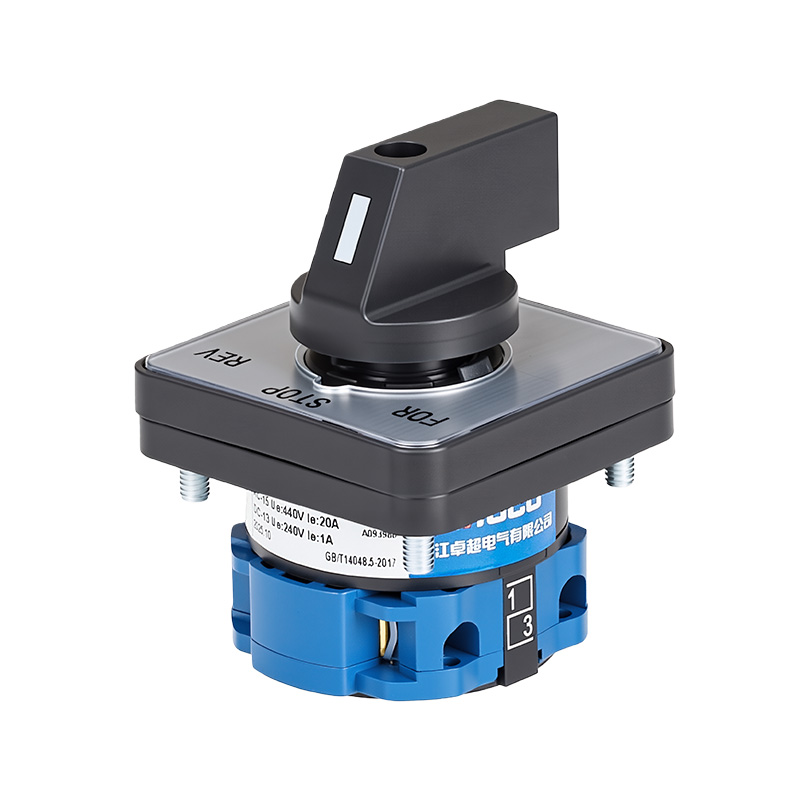 ZHUCO SZW26-20 D101.1 FOR-STOP-REV Interruptor de conmutación de tres posiciones y una sección