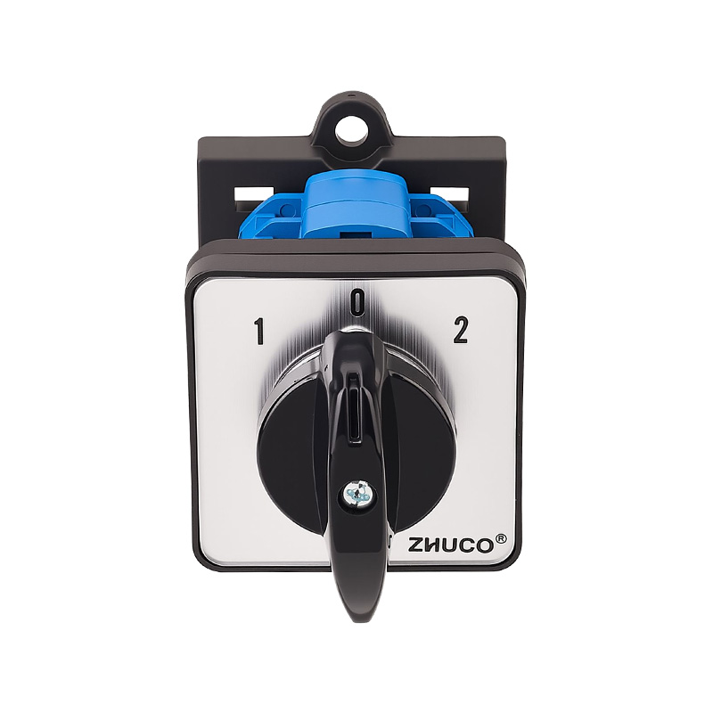 ZHUCO SZW26-20 D202.2-B11R Interruptor de cambio de montaje de riel DIN de dos secciones y tres posiciones