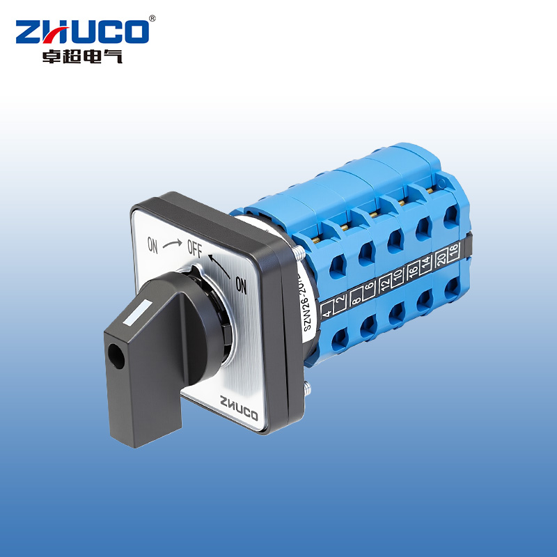 ZHUCO SZW26-20/B505.5 ENCENDIDO-APAGADO-ENCENDIDO Interruptor de conmutación de reinicio automático de cinco secciones y tres posiciones