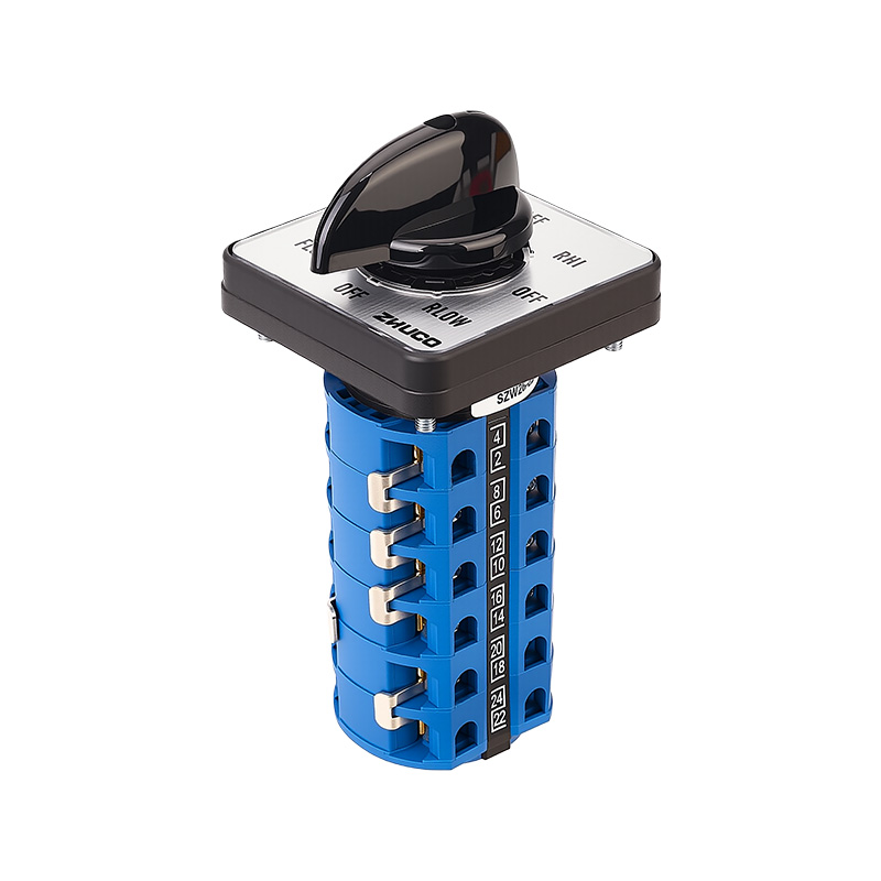 ZHUCO SZW26-25/7206.6 Interruptor de cambio de fresadora de alta/baja velocidad delantera/inversa de seis secciones y ocho posiciones