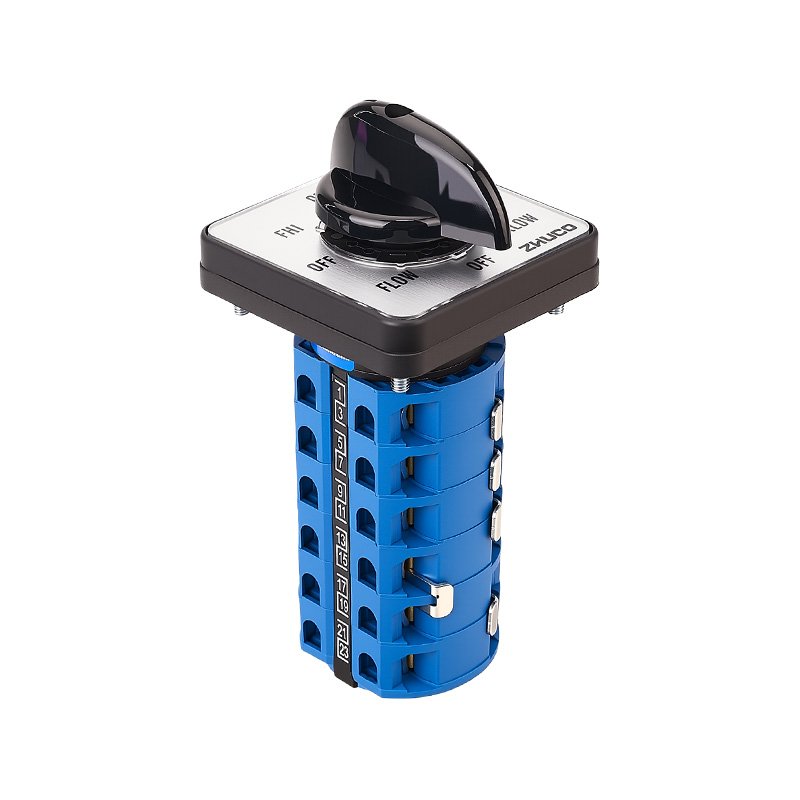 ZHUCO SZW26-25/7206.6 Interruptor de cambio de fresadora de alta/baja velocidad delantera/inversa de seis secciones y ocho posiciones