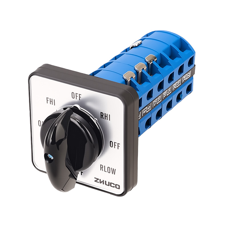 ZHUCO SZW26-25/7206.6 Interruptor de cambio de fresadora de alta/baja velocidad delantera/inversa de seis secciones y ocho posiciones