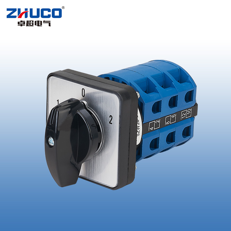 ZHUCO SZW26-25/D303.3 1-0-2 Interruptor de cambio de tres posiciones y tres secciones