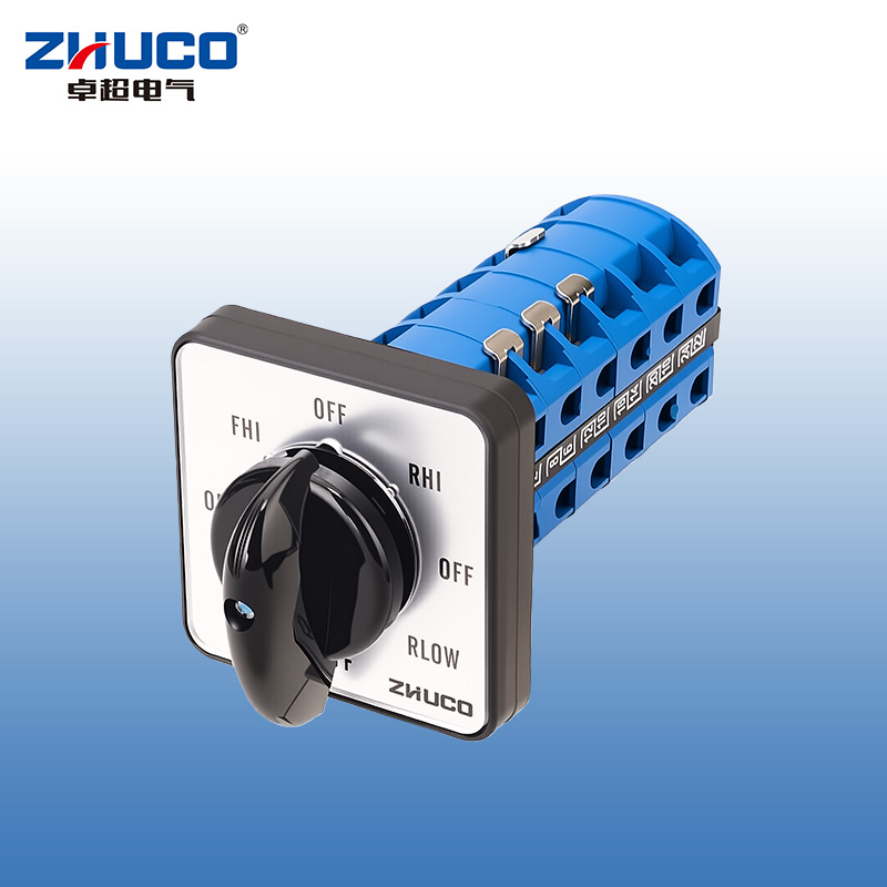 ZHUCO SZW26-25/7206.6 Interruptor de cambio de fresadora de alta/baja velocidad delantera/inversa de seis secciones y ocho posiciones