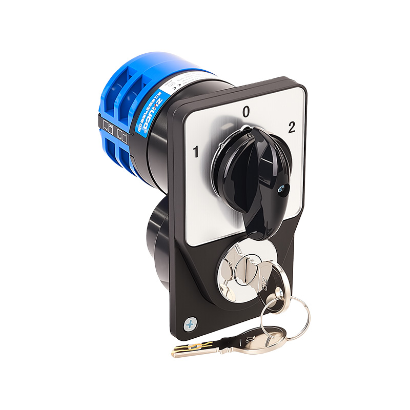 ZHUCO SZW26-32/D202.2YS 1-0-2 Interruptor de cambio de tres posiciones y dos secciones con cerradura electrónica