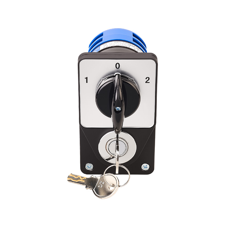 ZHUCO SZW26-32/D202.2YS 1-0-2 Interruptor de cambio de tres posiciones y dos secciones con cerradura electrónica