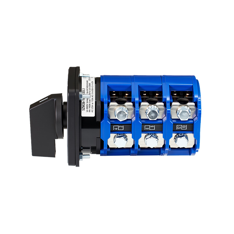 ZHUCO SZW26-160/D303.3 1-0-2 Interruptor de cambio de alta corriente de tres posiciones y tres secciones ZHUCO SZW26-160/D303.3 1-0-2 Interruptor de cambio de alta corriente de tres posiciones y tres secciones