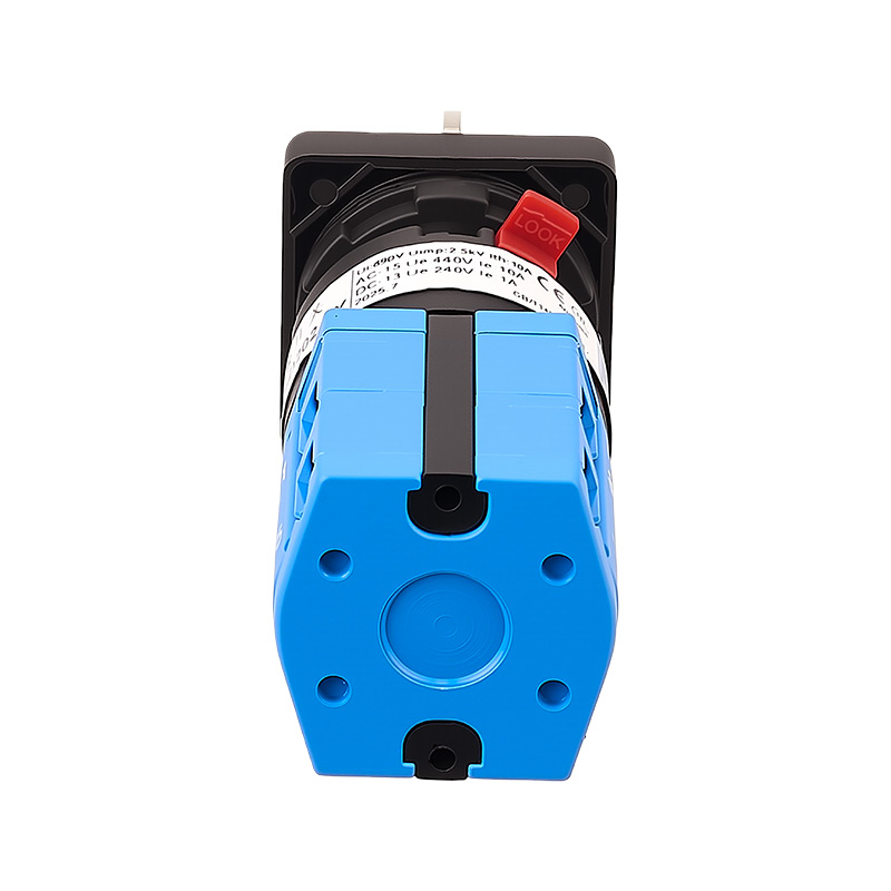 ZHUCO SZW26X-10C/D202.2Y 1-0-2 Interruptor de cambio de montaje de un solo orificio con bloqueo compacto de dos secciones y tres posiciones