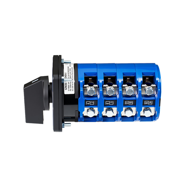ZHUCO SZW26-125/D404.4 1-0-2 Interruptor de cambio de alta corriente de cuatro secciones y tres posiciones