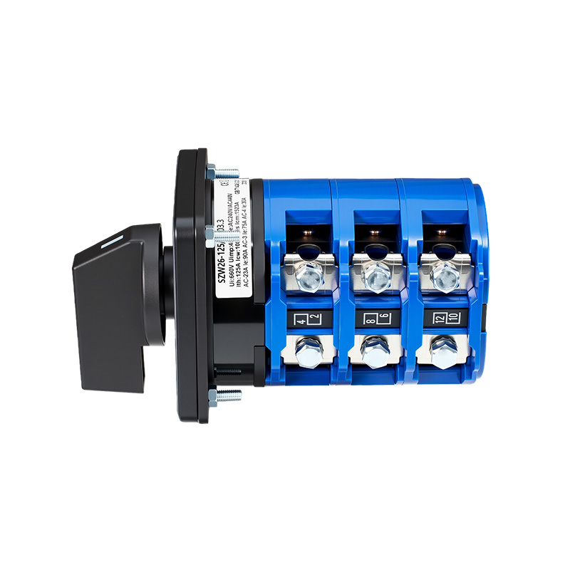 ZHUCO SZW26-125/D303.3 1-0-2 Interruptor de cambio de tres posiciones y tres secciones