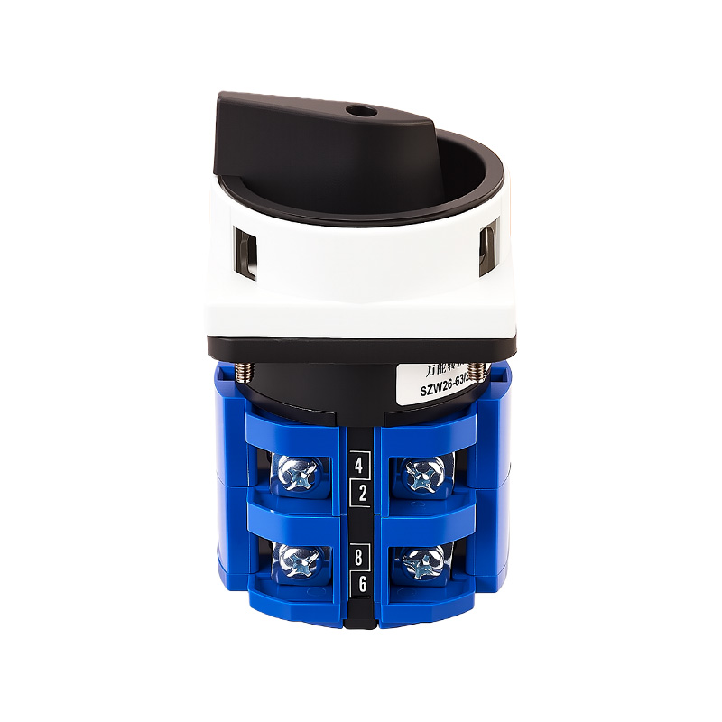 Interruptor de encendido de dos posiciones y dos polos gris-negro ZHUCO SZW26-63/2GS Interruptor de encendido de dos posiciones y dos polos gris-negro ZHUCO SZW26-63/2GS